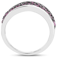2.33 Carat Genuine Ruby .925 Sterling Silver Ring