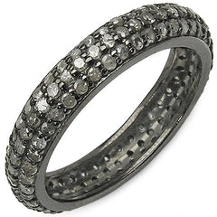1.40 Carat Genuine TLB Diamond .925 Sterling Silver Ring