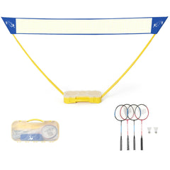 Portable Badminton Set Folding Tennis Badminton Volleyball Net