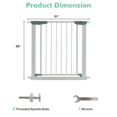 30-32.5 Inch Wide Safety Gate with 30 Inch Scientific Height