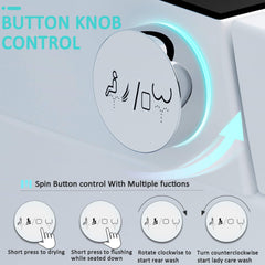 Smart Auto Dual Flush Tankless Toilet With Heated Bidet, Auto Open And Close (SAK37415)