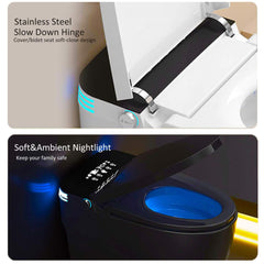 Smart Auto Dual Flush Tankless Toilet With Heated Bidet, Auto Open And Close (SAK37415)