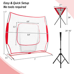 Portable Practice Net Kit with 3 Carrying Bags