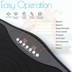 Mini Vibration Body Fitness Platform with Loop Bands