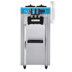 Stainless Steel Commercial 3-Flavor Soft Serve Ice Cream Machine Maker, 21-31 L/H (SAK65291)