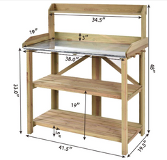 Garden Wooden Plant Bench Work Station