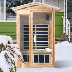 Thermora 2-Person Outdoor Infrared Sauna With Bluetooth Audio And LED Lighting (SAK28694)