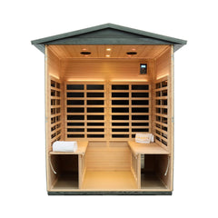 Thermora 4-Person Full-Spectrum Low EMF Carbonized Composite Infrared Sauna Room With Bluetooth Speakers (SAK70182)