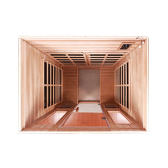 Thermora 4-Person Outdoor Infrared Hemlock Sauna With Tempered Glass Door (SAK82140)