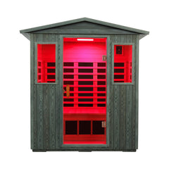 Thermora 3-Person Full-Spectrum Low EMF Carbonized Composite Infrared Sauna Room With Bluetooth Speakers (SAK85120)