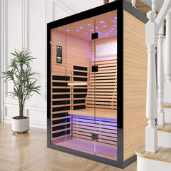 Thermora Luxury 2-Person Canadian Hemlock Wood Far Infrared Home Sauna (SAK56874)