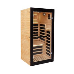 Thermora Single-Person Chilean Pine Infrared Sauna Cabin (SAK57926)