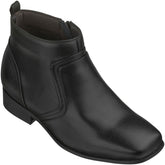 CALTO - G99809 - 3.2 Inches Taller (Black) - Zipper Boots
