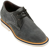 CALTO Business Casual Grey Leather Shoes 2.8 Inch - Y42023