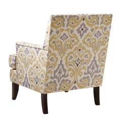 Upholstered Club Chair with Track Arm and Nailhead Trim