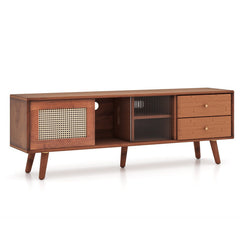 Living Room Bundle: TV Stand Storage Cabinet and Accent Chair