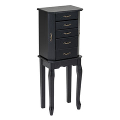 Standing Jewelry Box with 4 Drawers and 2 Side Doors