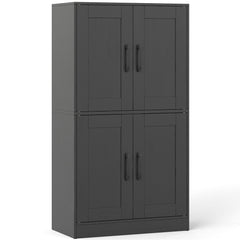 Bathroom Cabinet 43.5 inch Storage Cabinet with Doors and Adjustable Shelves