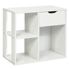5-Piece Modern Living Room Furniture Set: Side table+Coffee table+Console table+Bookcase+Corner shelf