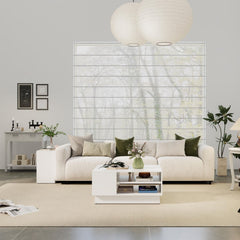 5-Piece Modern Living Room Furniture Set: Side table+Coffee table+Console table+Bookcase+Corner shelf