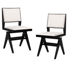3-Piece Mid-Century Dining Set with 36” Round Pedestal Table and 2 Swivel Sherpa Upholstered Chairs