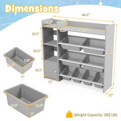 Kids Toy Storage & Pretend Play Kitchen Bundle