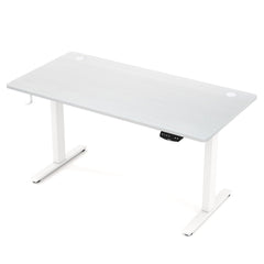 Electric Standing Desk Height Adjustable with 3 Memory Heights White