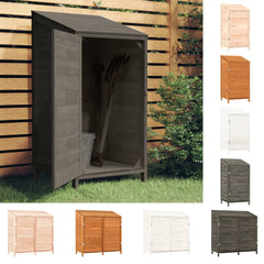 vidaXL Outdoor Storage Shed Garden Shed Wooden Storage Shed Solid Fir Wood