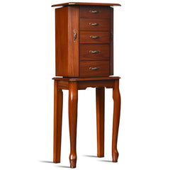 Standing Jewelry Box with 4 Drawers and 2 Side Doors