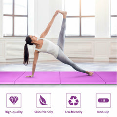 4 Feet x 10 Feet x 2 Inch Folding Gymnastics Tumbling Gym Mat