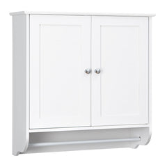 Wall Mounted Bathroom Storage Medicine Cabinet with Towel Bar