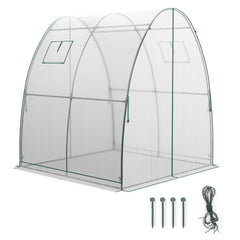 6 x 6 x 6.6 FT Outdoor Wall-in Tunnel Greenhouse