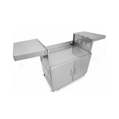 Wildfire Outdoor Living Stainless Steel Outdoor Grill Cart With Propane Tank Slide Out Door (SAK71546)