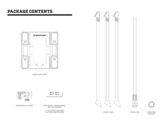 TRU De-LIGHT WHITENIGHT Multipurpose Solar / AC / DC - Garden, Camping Main Light + 3 Independent Detachable Multi Mode Side Lights / Tripod + Carrying Bag