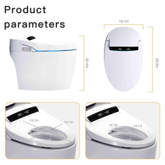Alora Premium Automatic Single-Piece Home Smart Toilet With Bidet, Foot Sensor And Heated Seat (SAK96152)