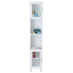71 Inch Tall Tower Bathroom Storage Cabinet and Organizer Display Shelves for Bedroom
