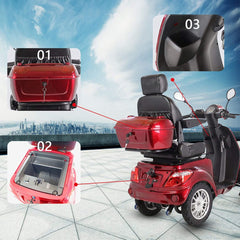 Zvg Premium 4-Wheel Electric Motorized Adults Travel Mobility Scooter For Adults, 800W (SAK94712)