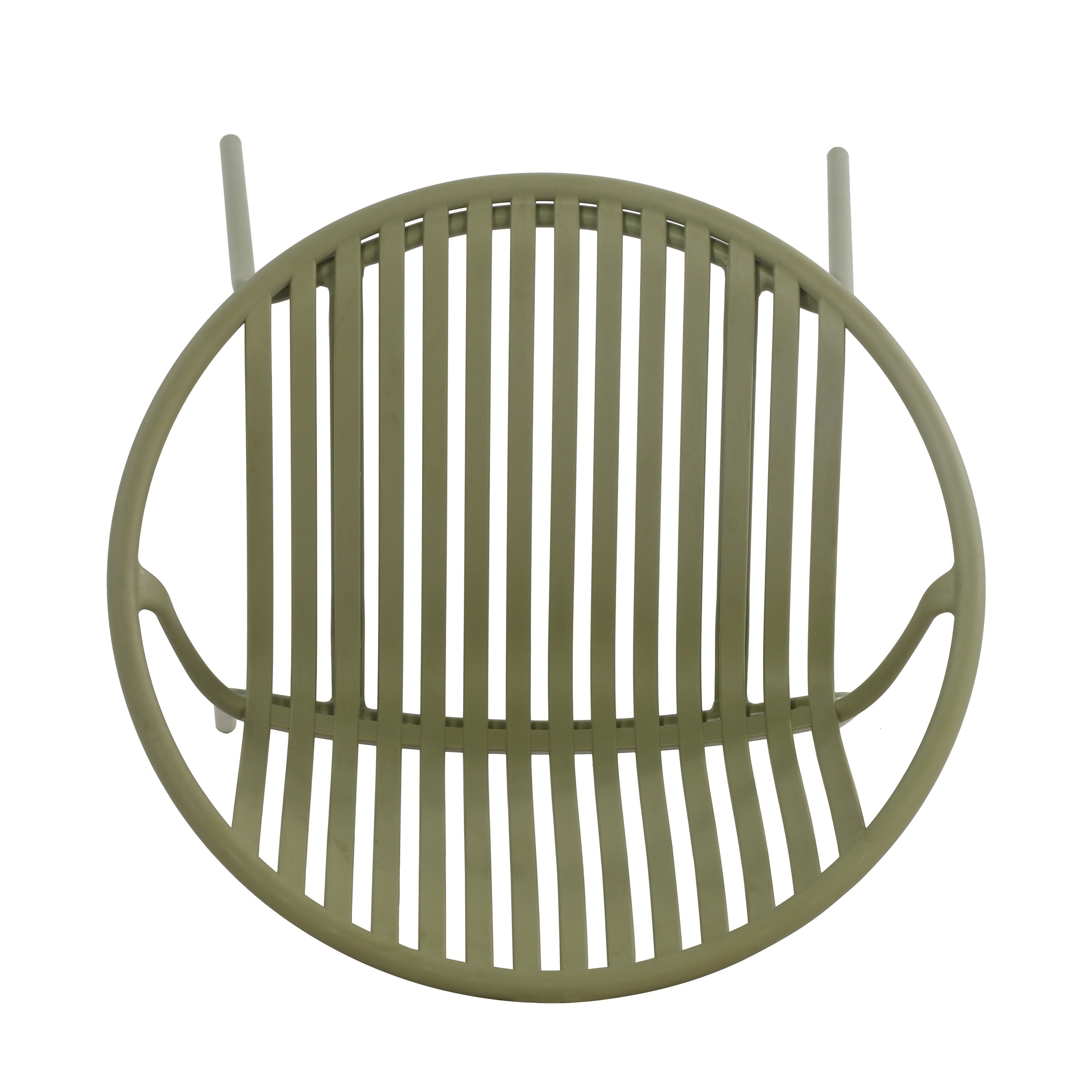 Patio Dining Chairs Stackable Chairs with Breathable Design (Set of 2)