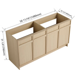 Modern Freestanding Bathroom Vanity & Soft Close Cabinet Doors