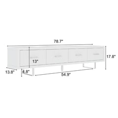 TV Stand With Slatted Drawers