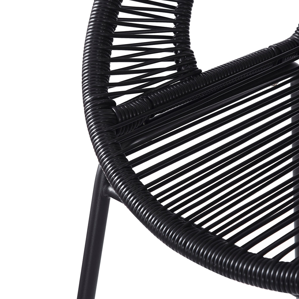 Outdoor Patio Barstool Set Weather Resistant