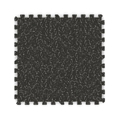 0.79 inch Thick Rubber Top Exercise Mat 48 Sq Ft with Boarders