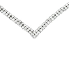 7.00ct Diamond Tennis Necklace 14KT White Gold