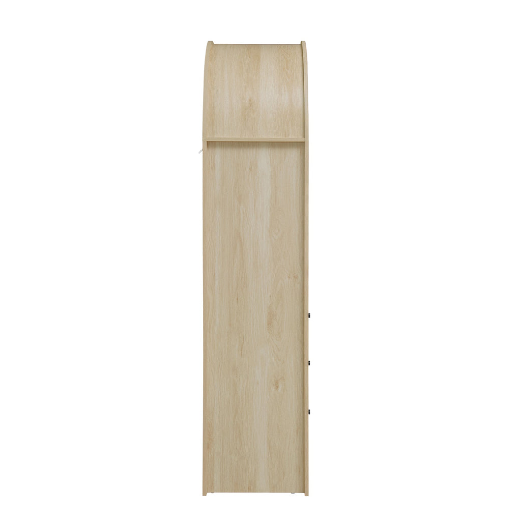 Arched Kitchen Pantry Modern Farmhouse Wood Kitchen Storage Cabinet