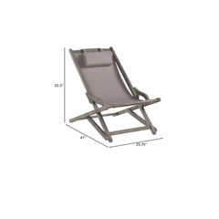 Arcadia Outdoor Sling Chair with Pillow