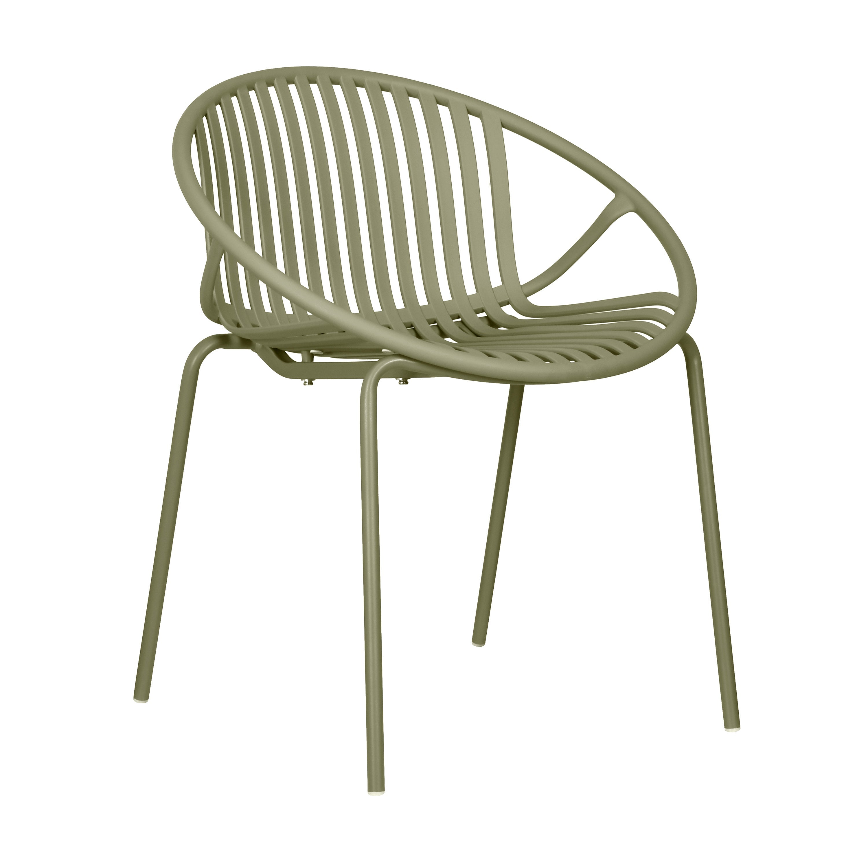Patio Dining Chairs Stackable Chairs with Breathable Design (Set of 2)