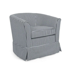 Zeniqua Upholstered Swivel Chair With Loose Cover