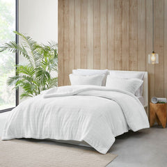 King/Cal King Plush to Sherpa Comforter Set