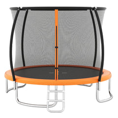 10FT Outdoor Trampoline Heavy-Duty Recreational Trampoline with Safety Enclosure Net