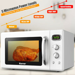 0.9 Cu.ft Retro Compact Microwave